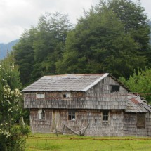 Typical farm in the mountains East of Puerto Montt